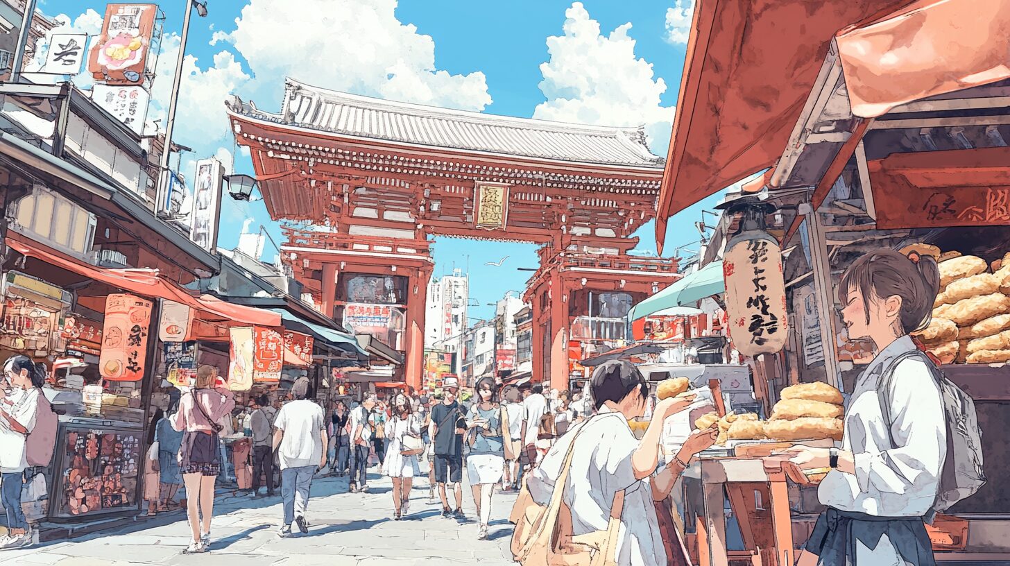 浅草雷門周辺で食べ歩きを満喫！おすすめグルメスポット紹介
