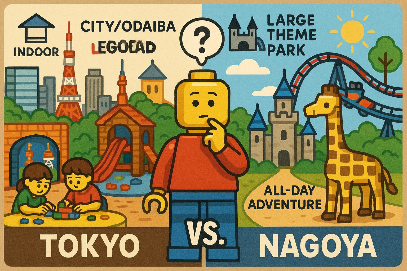 レゴランド東京と名古屋の違いを比較!どっちがおすすめ?