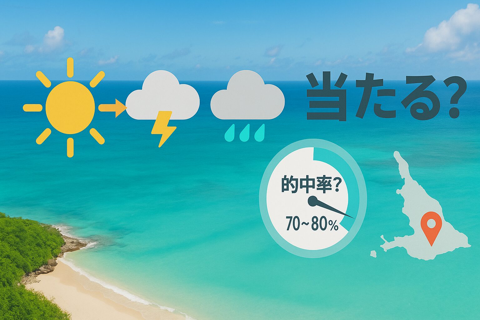 宮古島の天気予報、本当に当たる?気になる的中確率をチェック