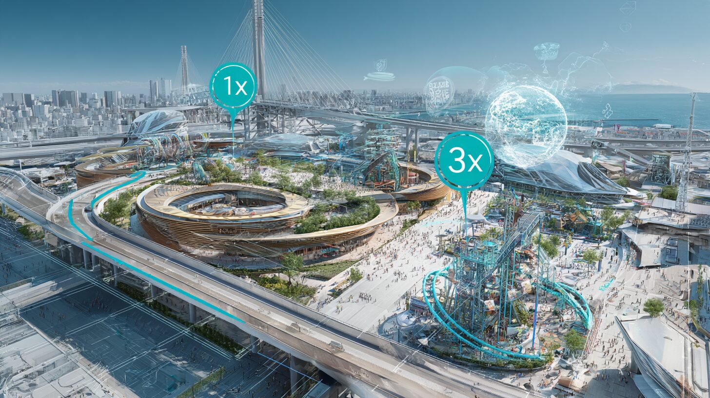 2025年大阪万博の広さはUSJの約3倍!テーマパークとの面積比較
