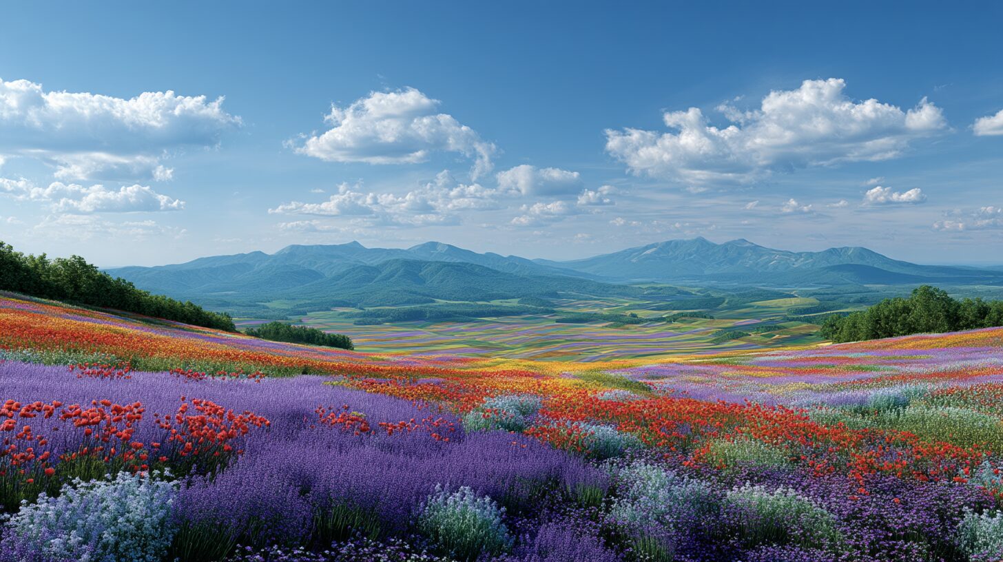 富良野6月の花満開!絶景観光ガイドと見頃情報