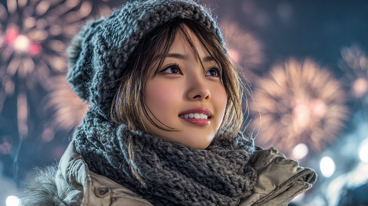 意外と寒い?冬の花火大会の服装と防寒対策