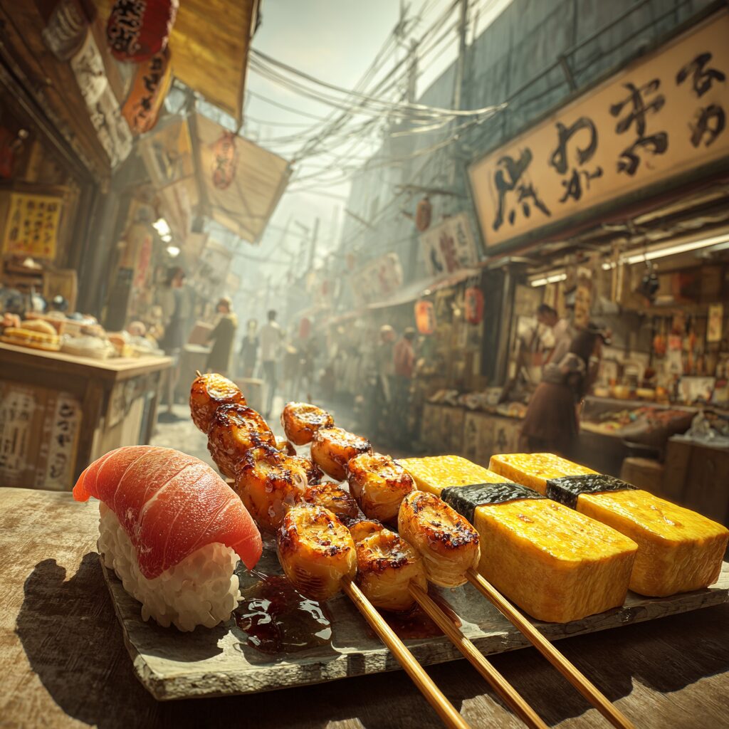 築地場外市場食べ歩き営業時間。日曜・土曜は何時に行くべき？