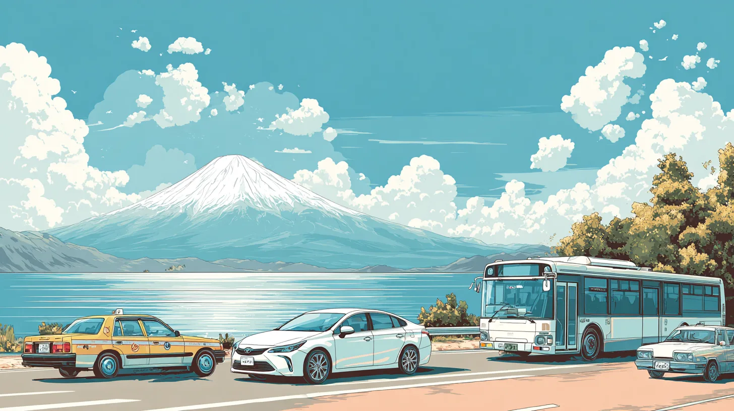 山中湖から河口湖までの時間はどれくらい？車・バス・タクシーでのアクセス方法