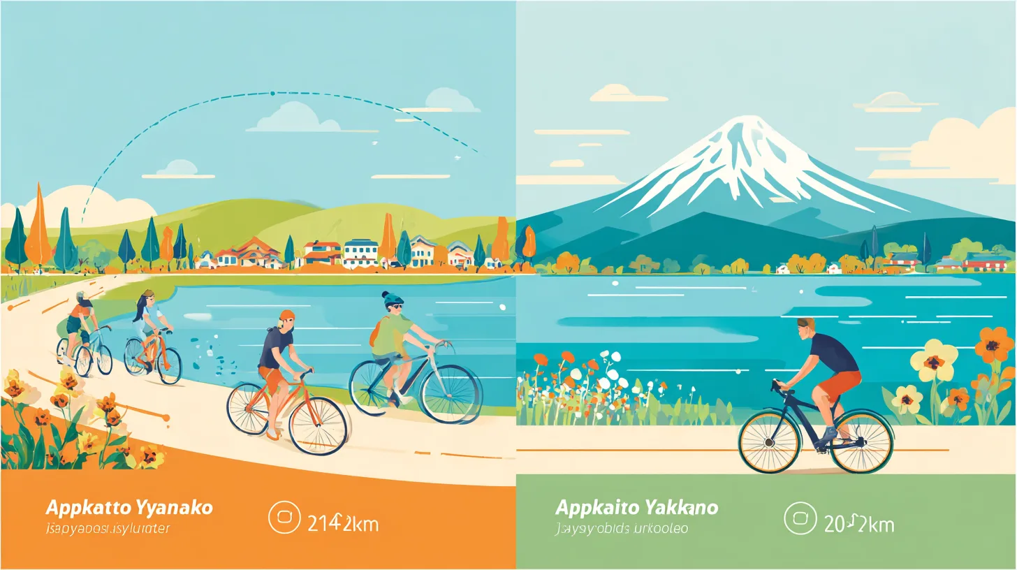 山中湖1周は何キロ？河口湖との大きさ比較とサイクリング情報