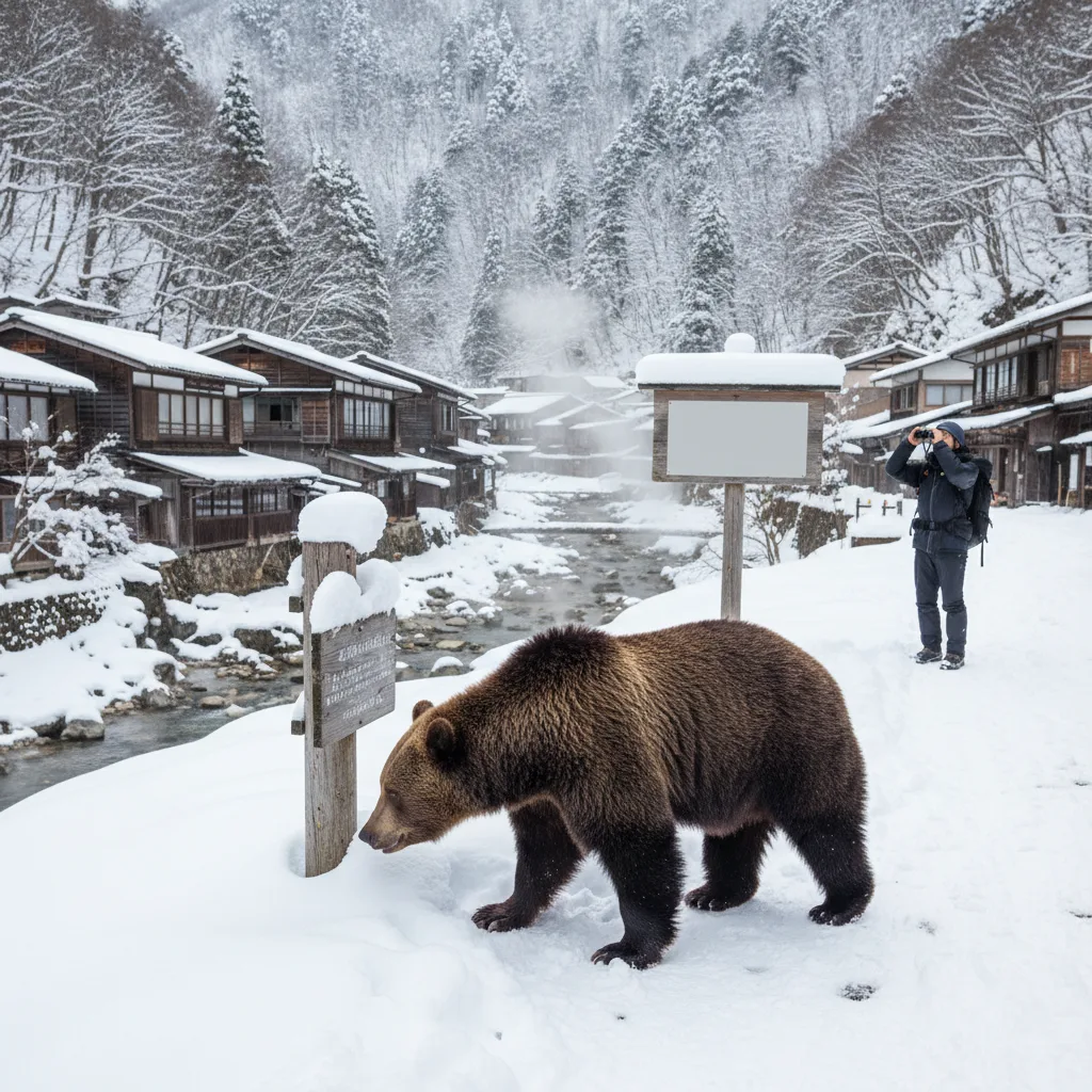 ## 銀山温泉の熊に関する出没情報と現状
