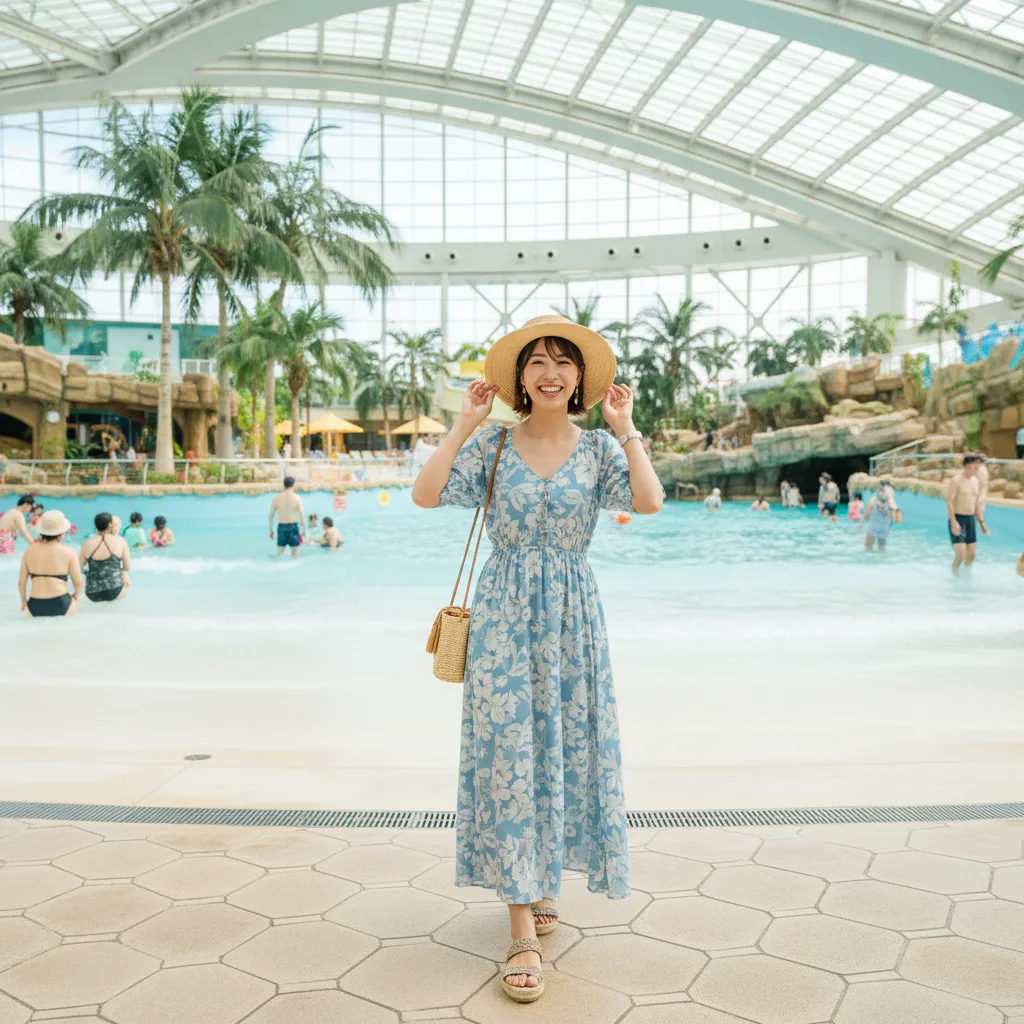 ハワイアンズ服装ガイド|プールに入らない人の最適コーデ