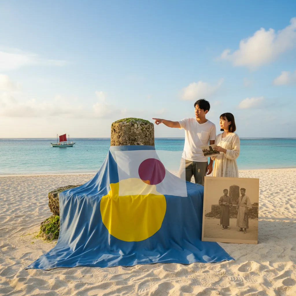 パラオの国旗がずれてると噂の日本との関係