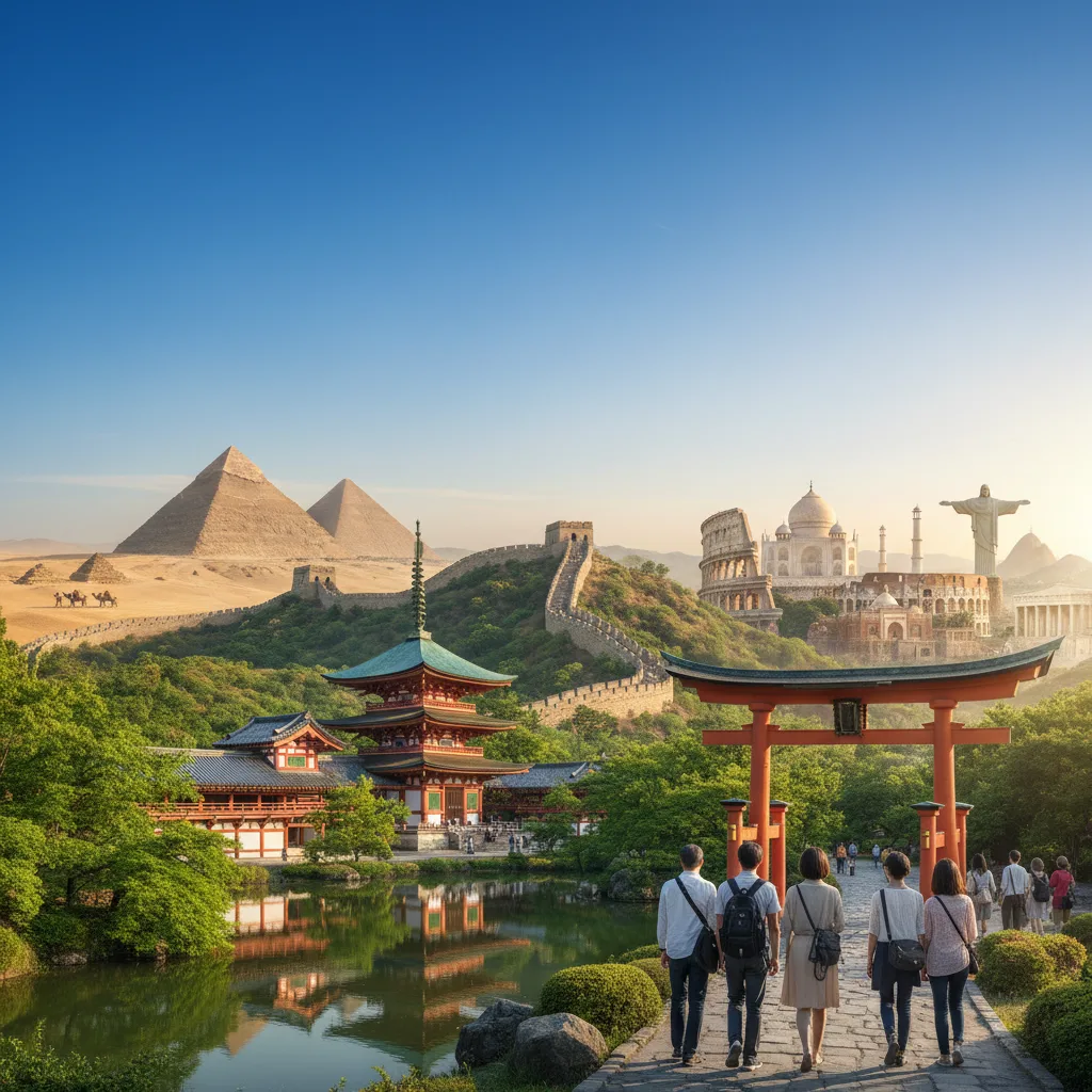 ## 有名な世界遺産:英語とカタカナ一覧