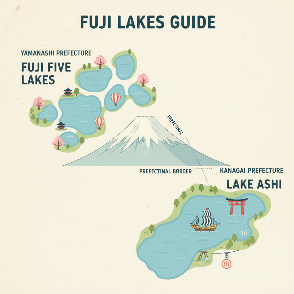 【地図で解説】芦ノ湖は富士五湖ではない明確な理由