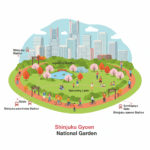 電車で行く新宿御苑アクセスガイド【入口・目的別で迷わない】