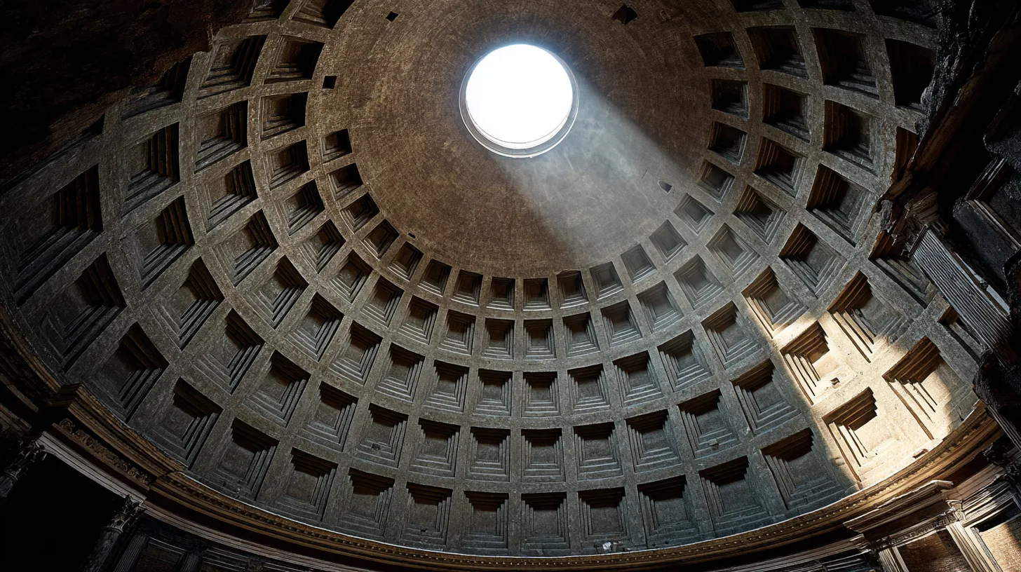 天才の発想！圧巻のパンテオン・ドーム構造の秘密