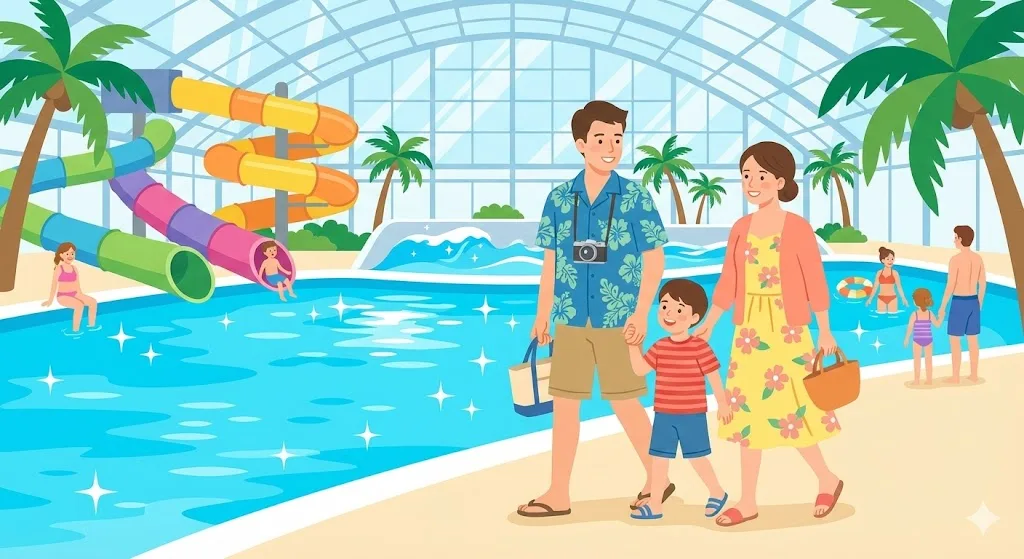 ハワイアンズ服装ガイド｜プールに入らない人の最適コーデ