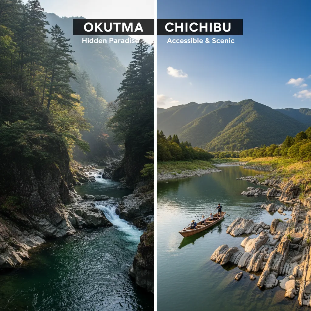 奥多摩と秩父どっちがいい？5つの違いで徹底比較！