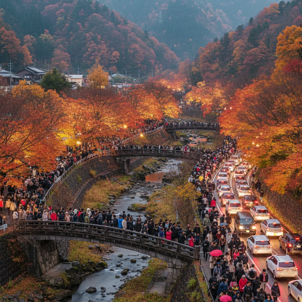 ## 香嵐渓ライトアップの渋滞、リアルな混雑状況