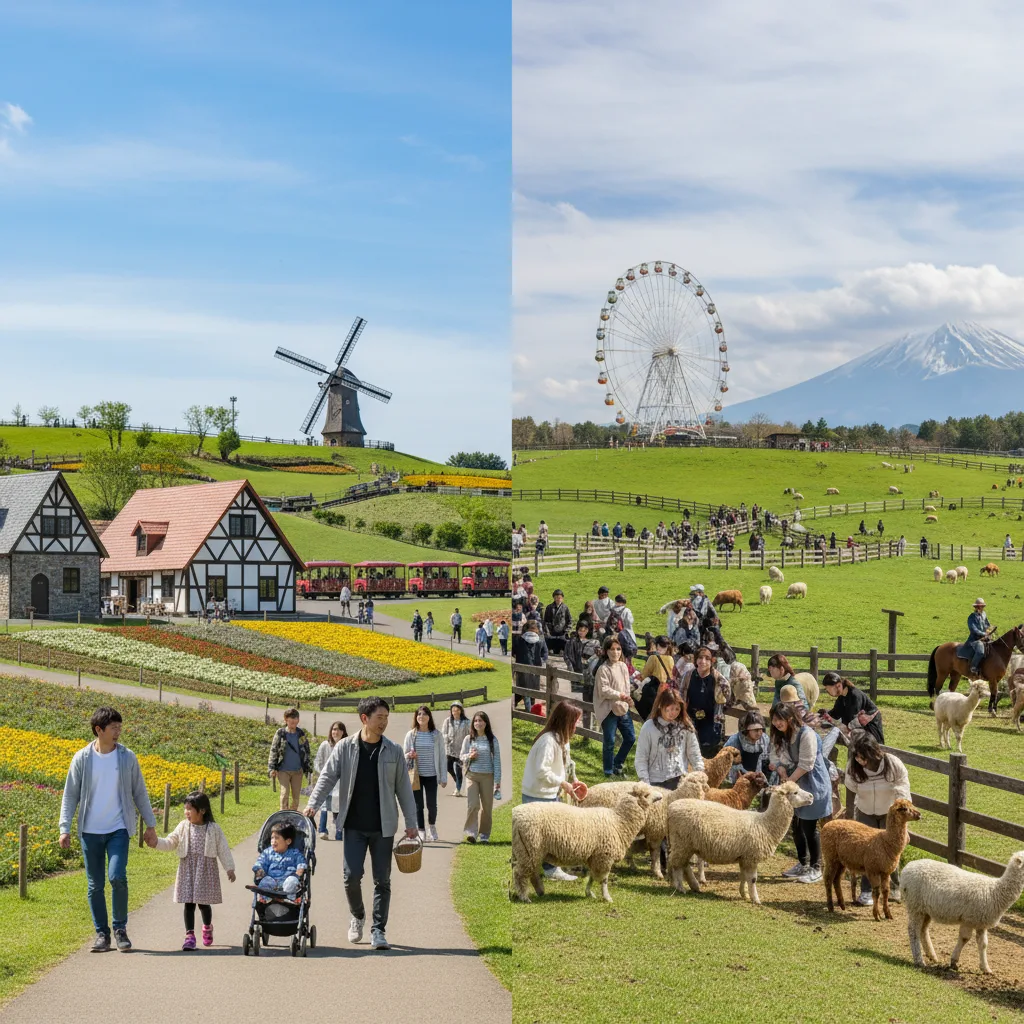 ## 徹底比較!ドイツ村かマザー牧場どっちに行く?