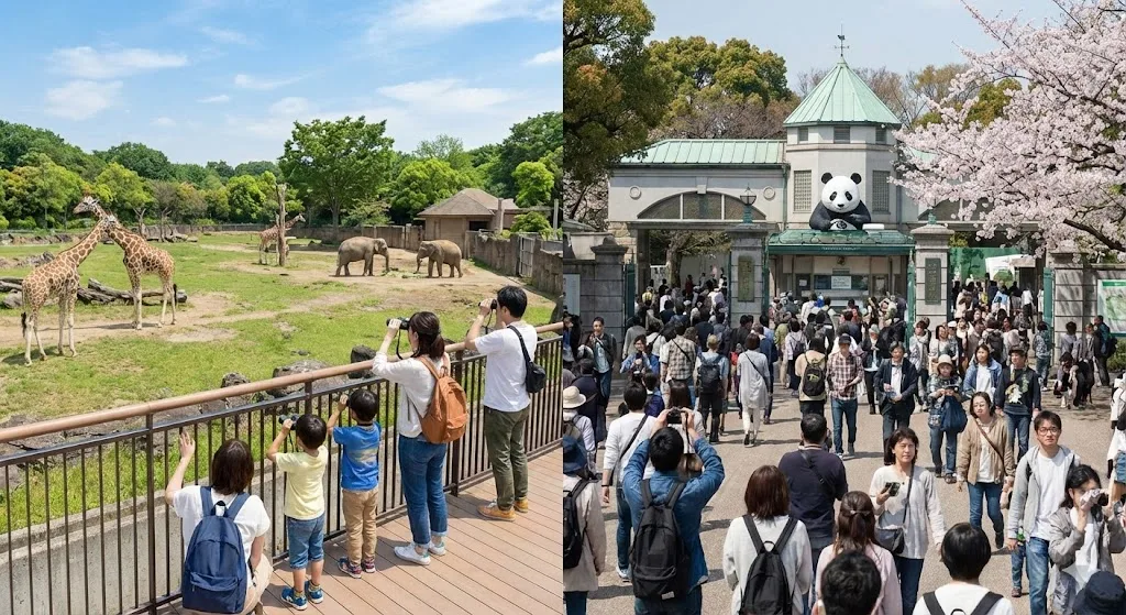 多摩動物公園と上野動物園の比較【基本スペック編】