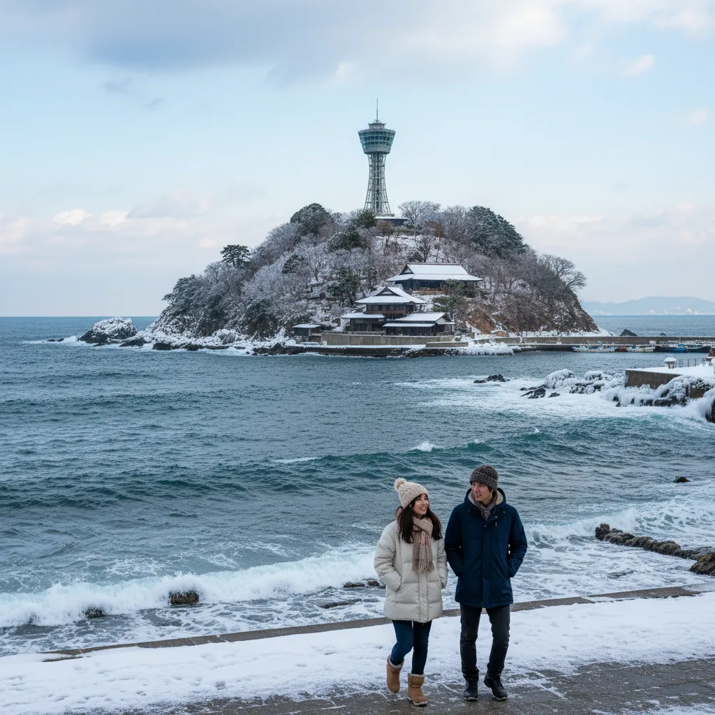 ## 江ノ島が冬は寒いって本当？気温と服装