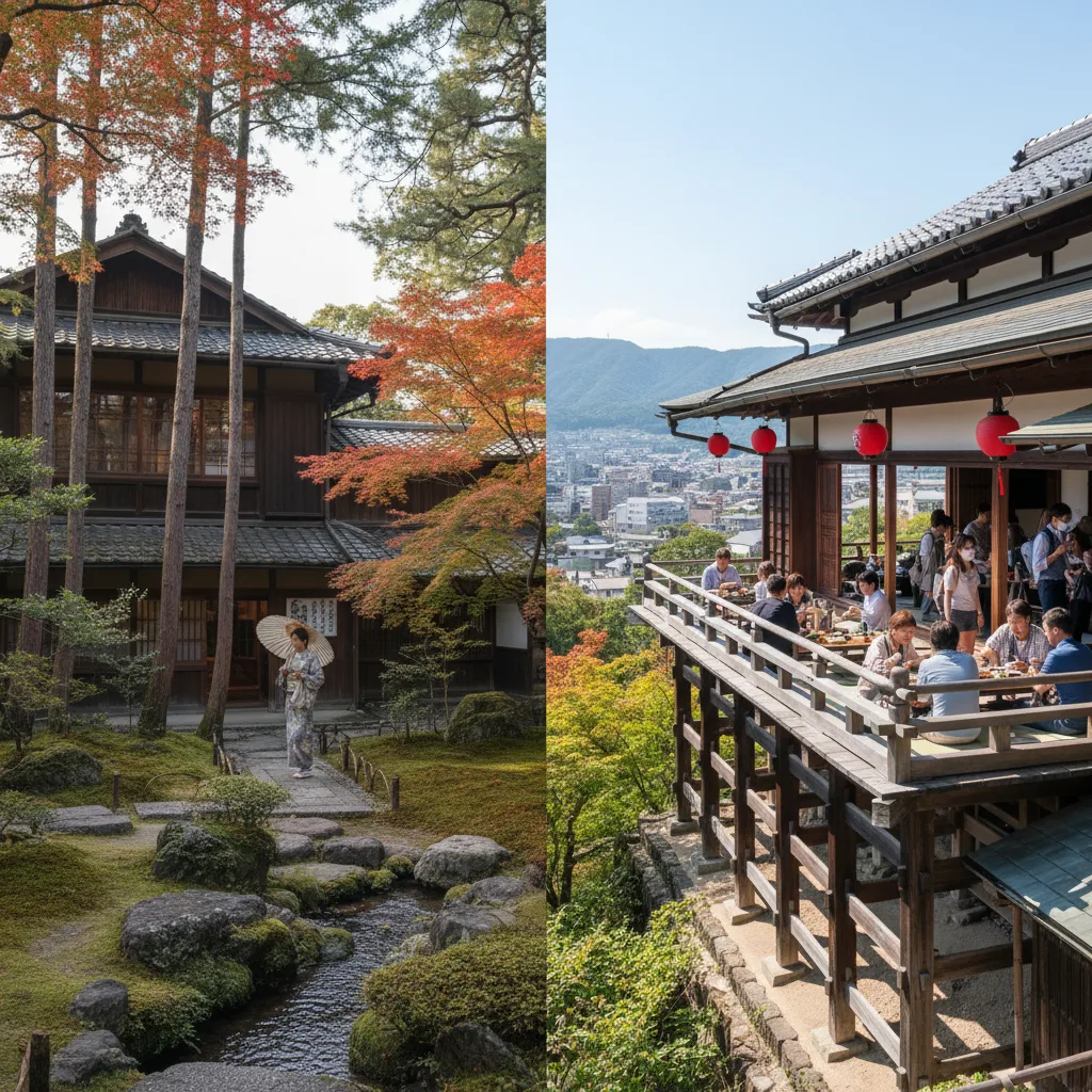 ## 比較でわかる奥丹の南禅寺店と清水店の違い