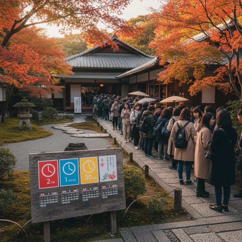 ## 南禅寺順正の待ち時間、季節や曜日別の目安