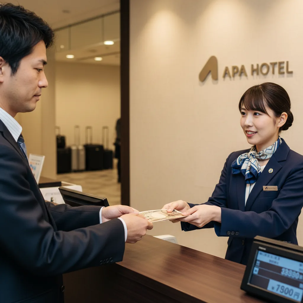 ## アパホテルでの現金払いは可能!基本を解説