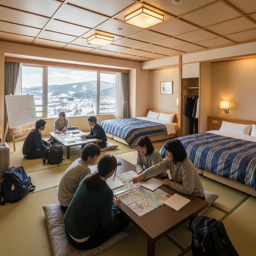 ## ルスツリゾートホテル修学旅行の部屋、計画の基本