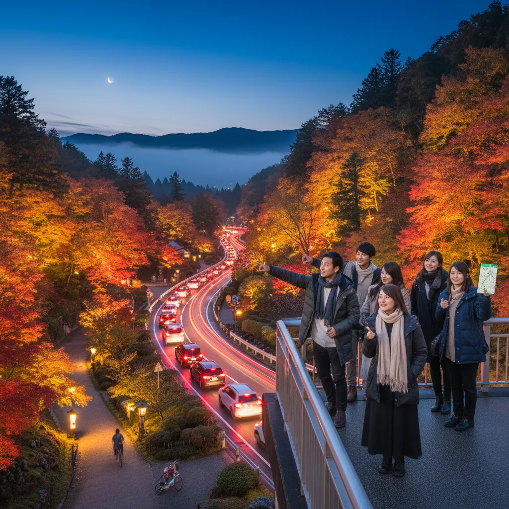 ## 香嵐渓ライトアップの渋滞、賢い回避テクニック