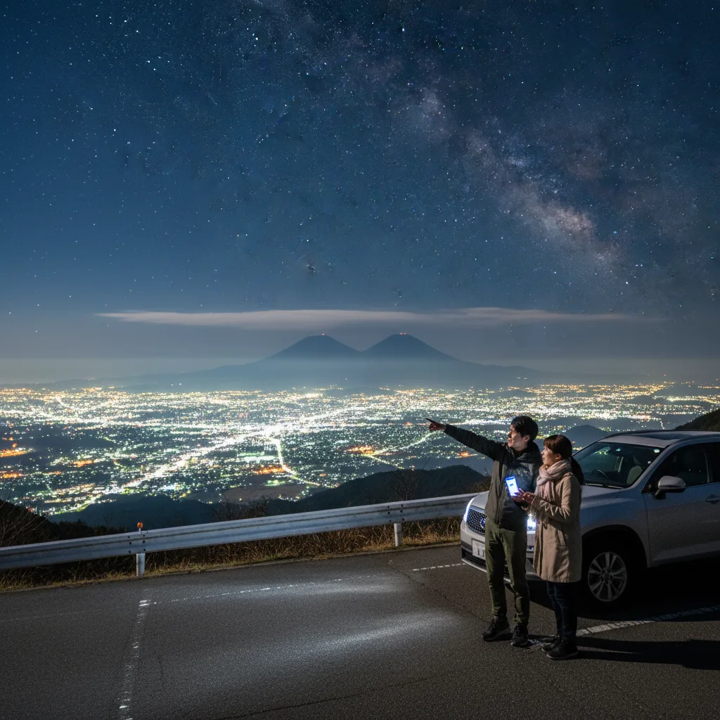 ## 筑波山の夜景へ車で行くためのQ&Aと注意点
