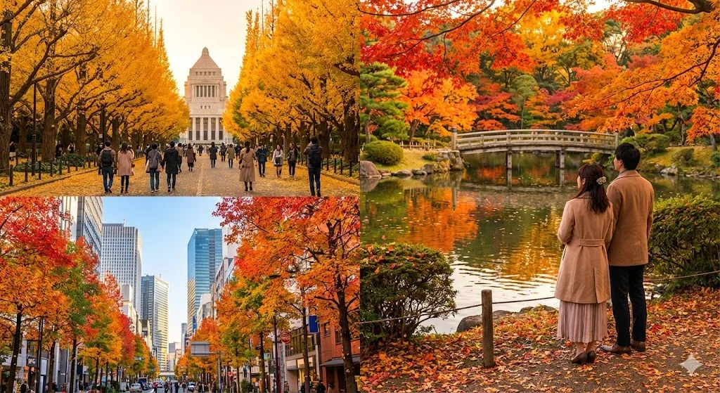 必見!紅葉が東京でいつまでも見逃せない名所