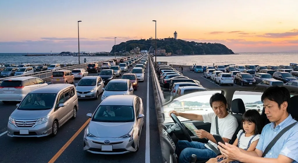「江ノ島に車で入れない」と困る前の駐車場攻略法