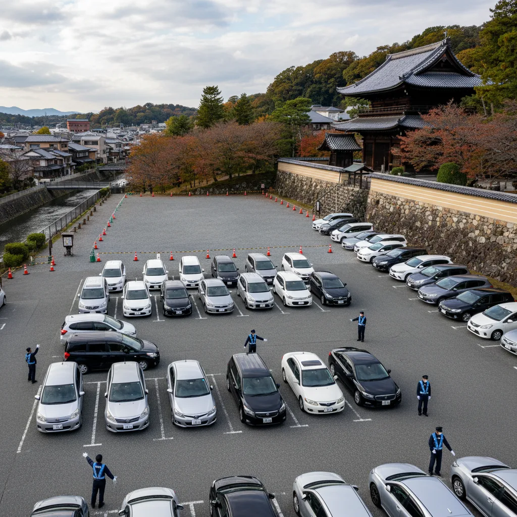 ## 満車時に備える南禅寺 第1駐車場と周辺比較