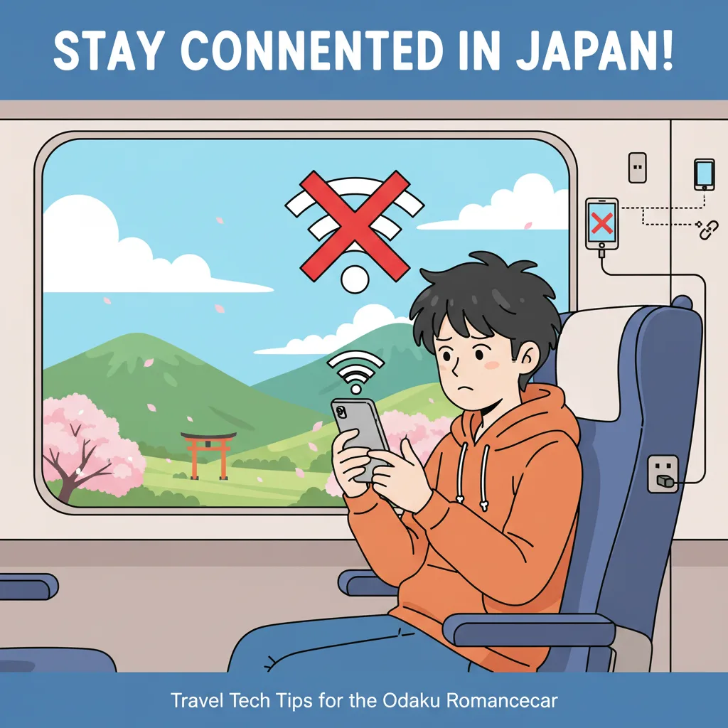 ロマンスカーのwifiは廃止！代わりの手段とコンセント事情