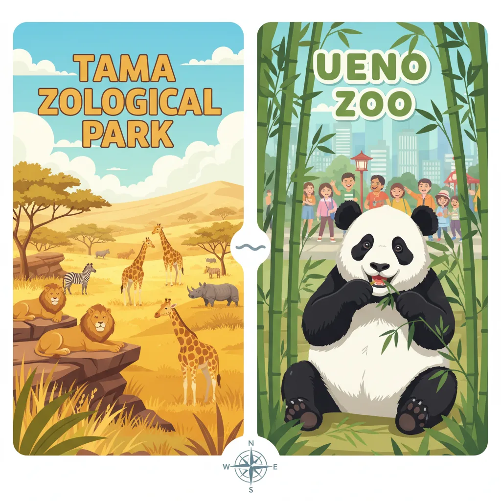 多摩動物公園と上野動物園を比較!どっちがいいか目的別に解説