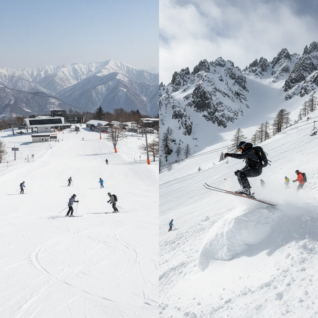 ## レベル別比較｜白馬五竜と八方尾根はどっち？