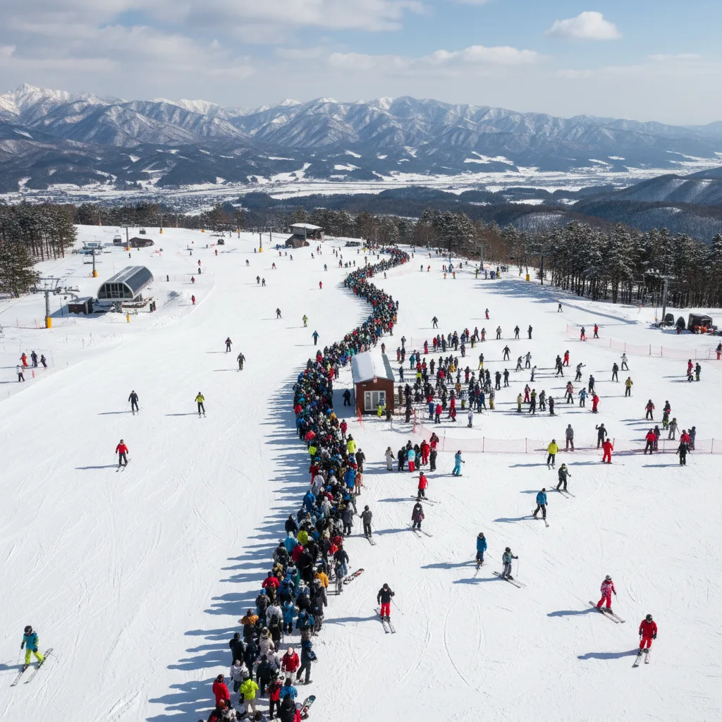 ## 栂池高原スキー場の混雑、ポイント別徹底解説