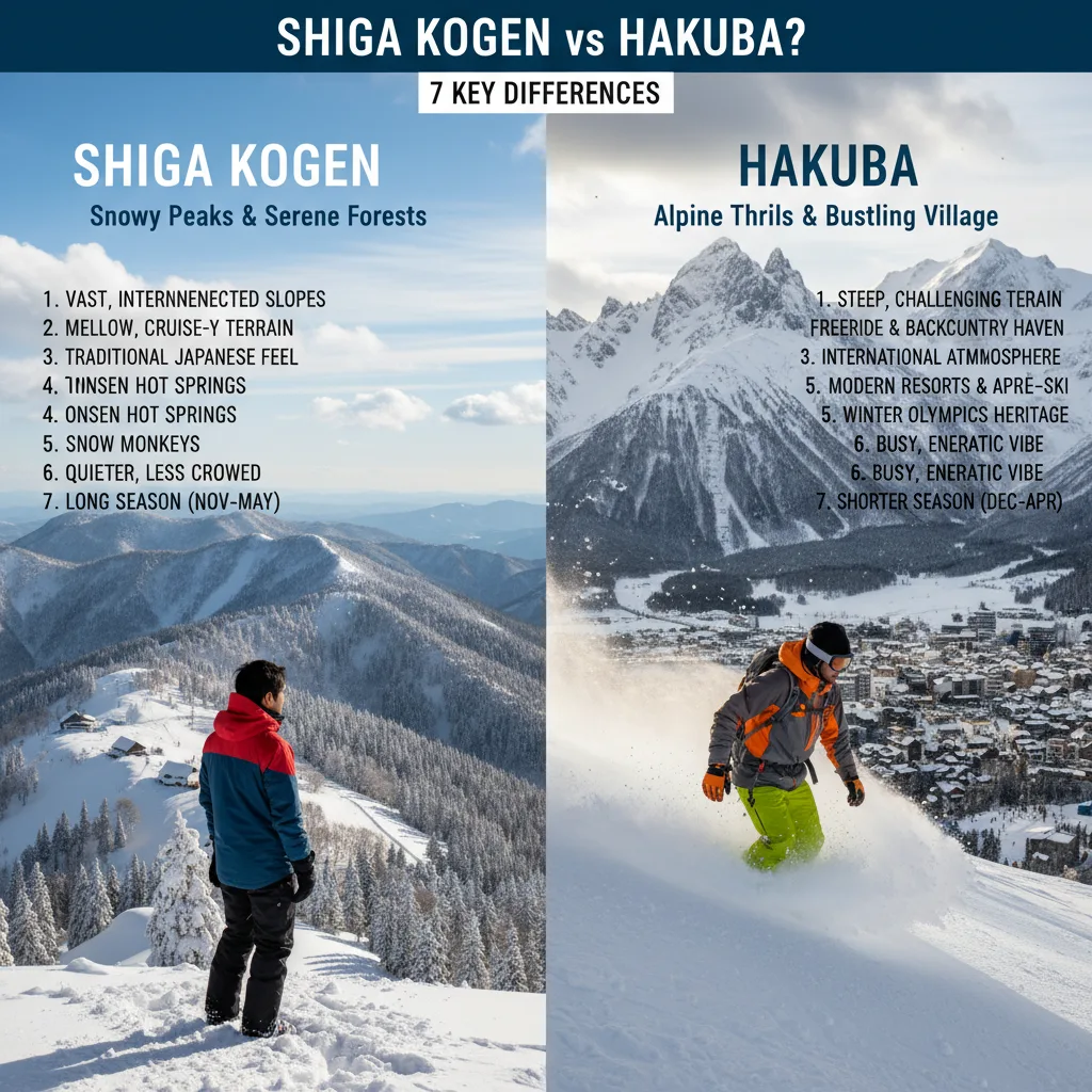 ## 志賀高原と白馬どっち？7つの違いで徹底比較