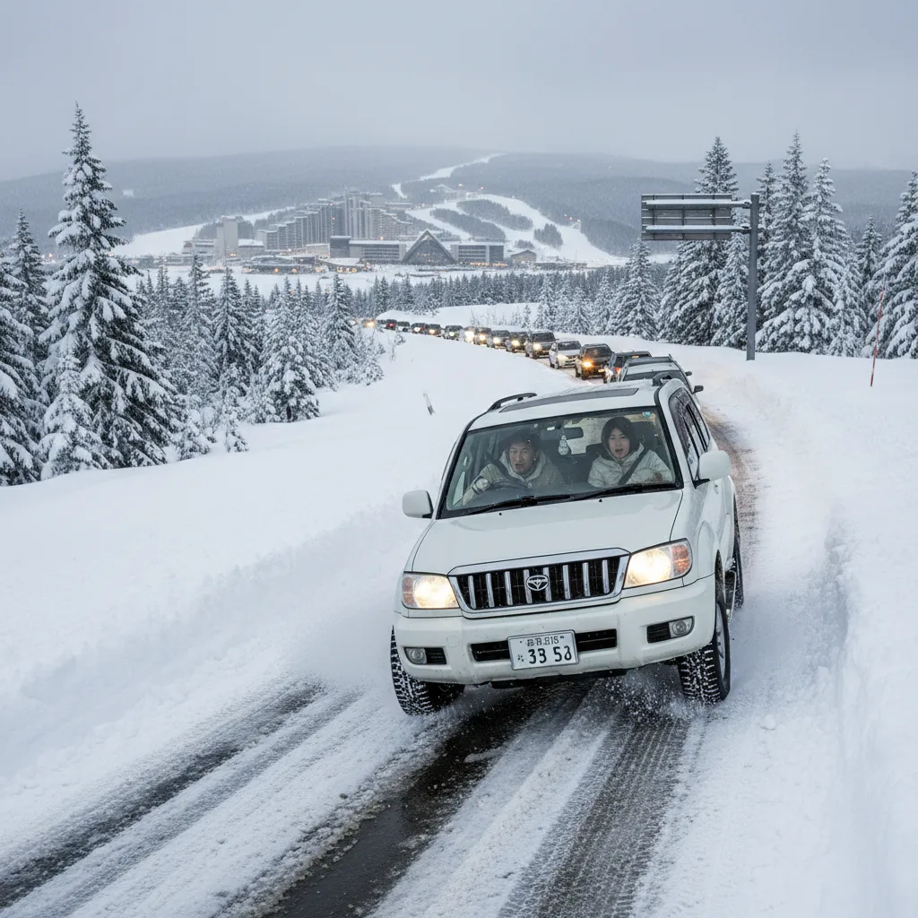 ## 軽井沢プリンスホテルスキー場へノーマルタイヤで行く危険性