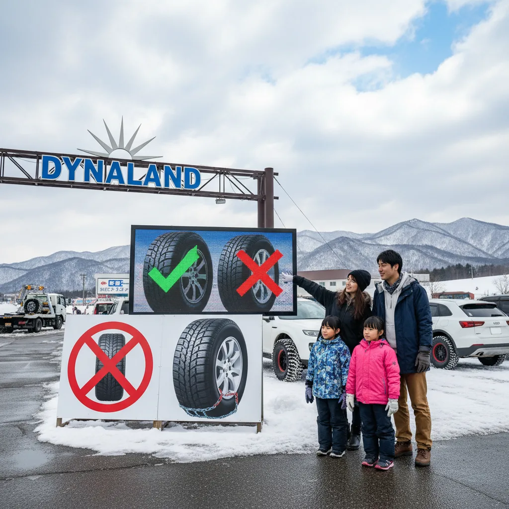 ## ダイナランドノーマルタイヤ問題の最終結論