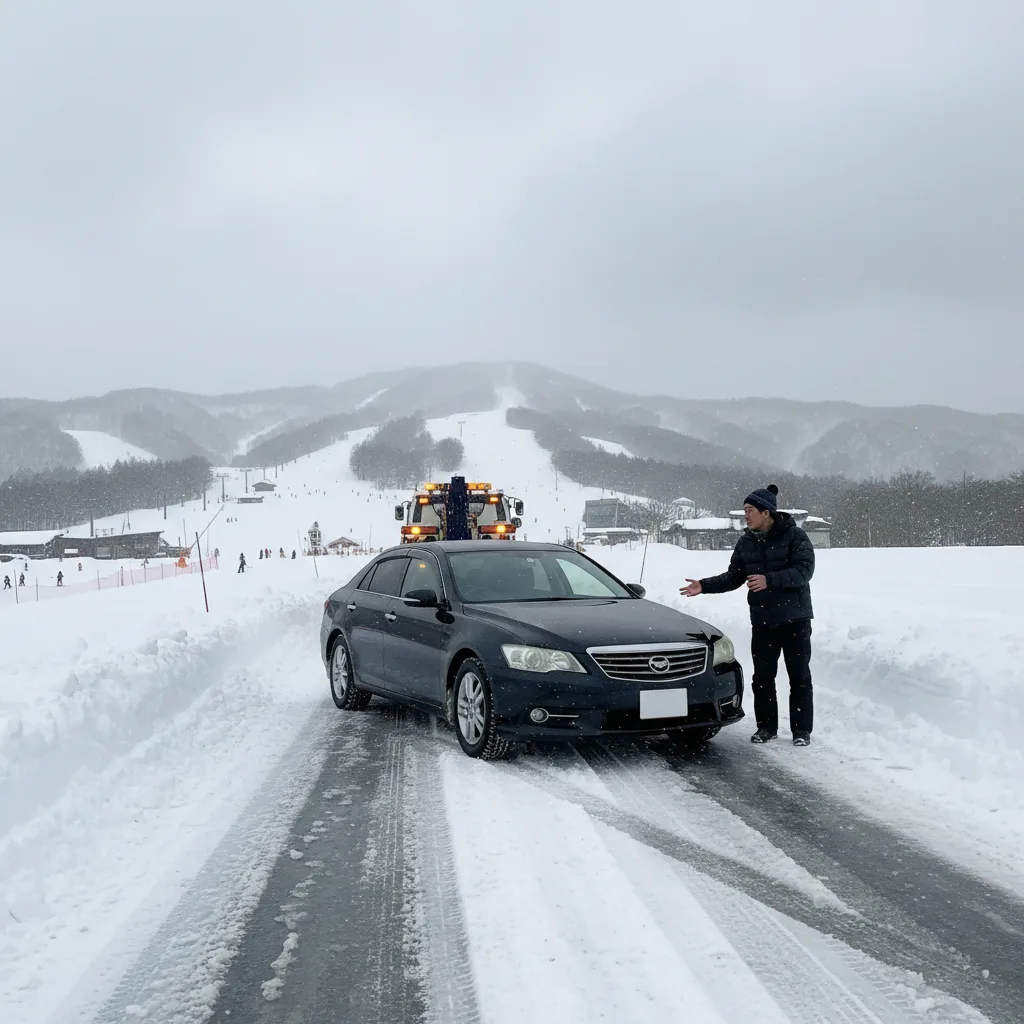 ## 高鷲スノーパークへノーマルタイヤで行く危険性