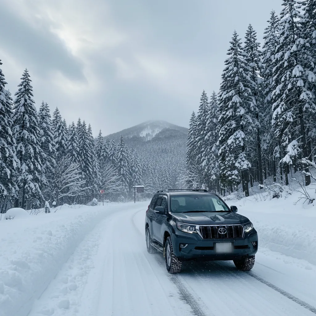 ## ハチ高原スキー場のスタッドレスタイヤは絶対必要