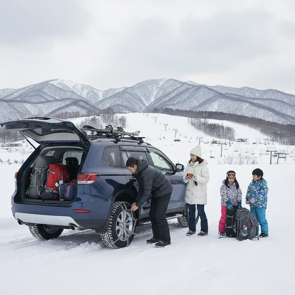 ## ダイナランドへノーマルタイヤ以外の冬装備