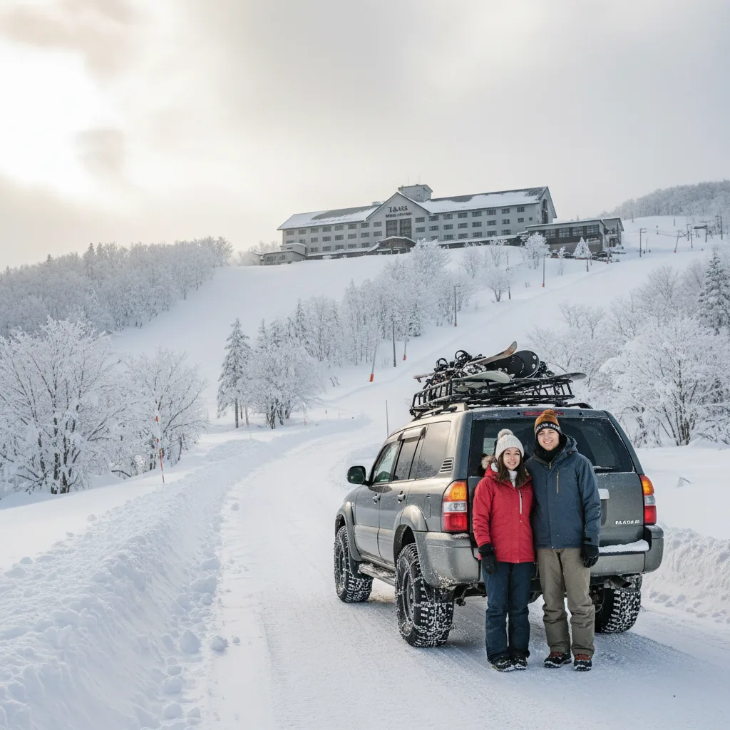 ## 高鷲スノーパークへノーマルタイヤ以外のアクセス術