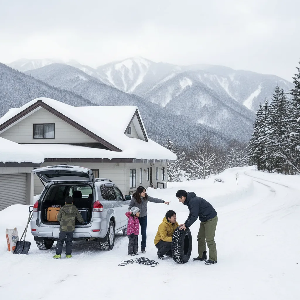 ## ハチ高原スキー場へスタッドレスで行くための準備