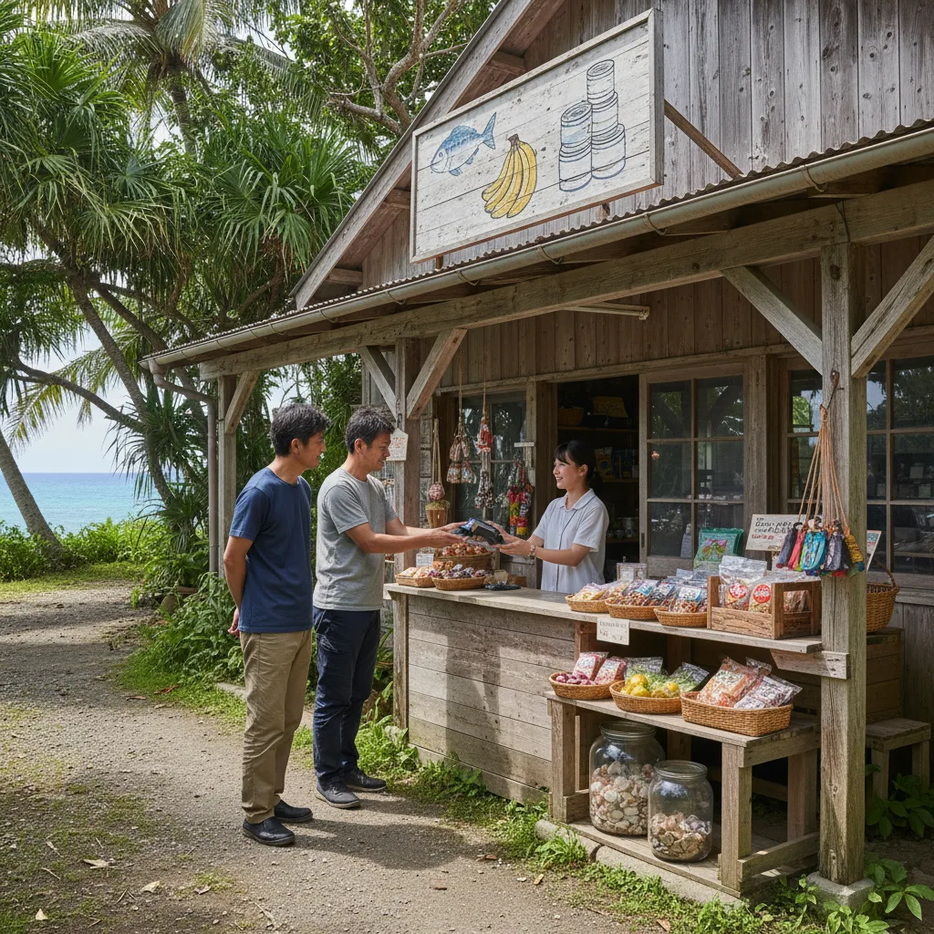 ## 小笠原諸島コンビニ代わりの店と決済方法
