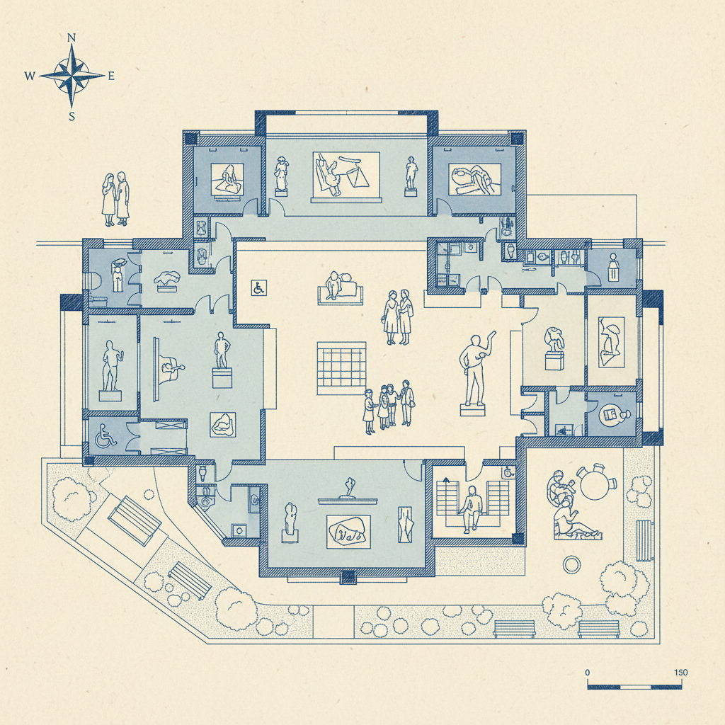 ## 国立西洋美術館の平面図でわかる施設とサービス