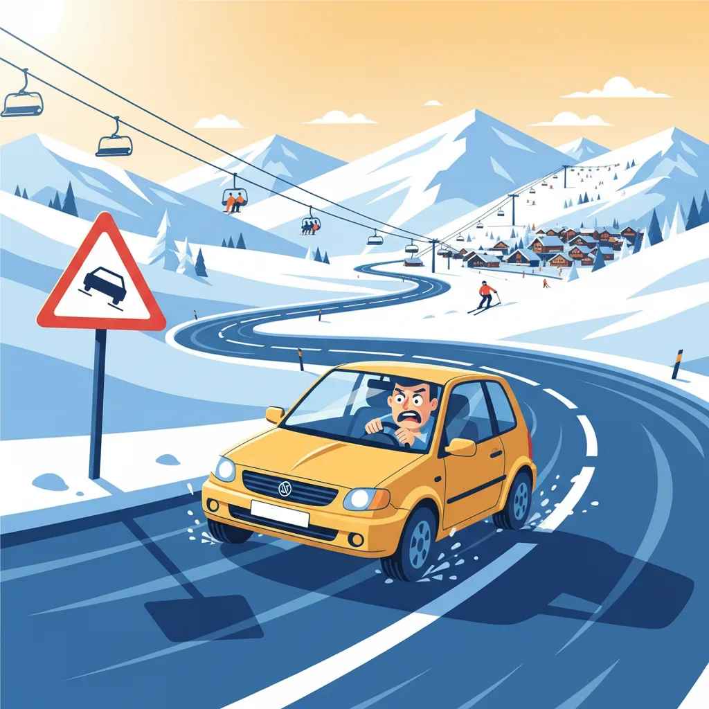 軽井沢プリンスホテルスキー場へノーマルタイヤは絶対NG！