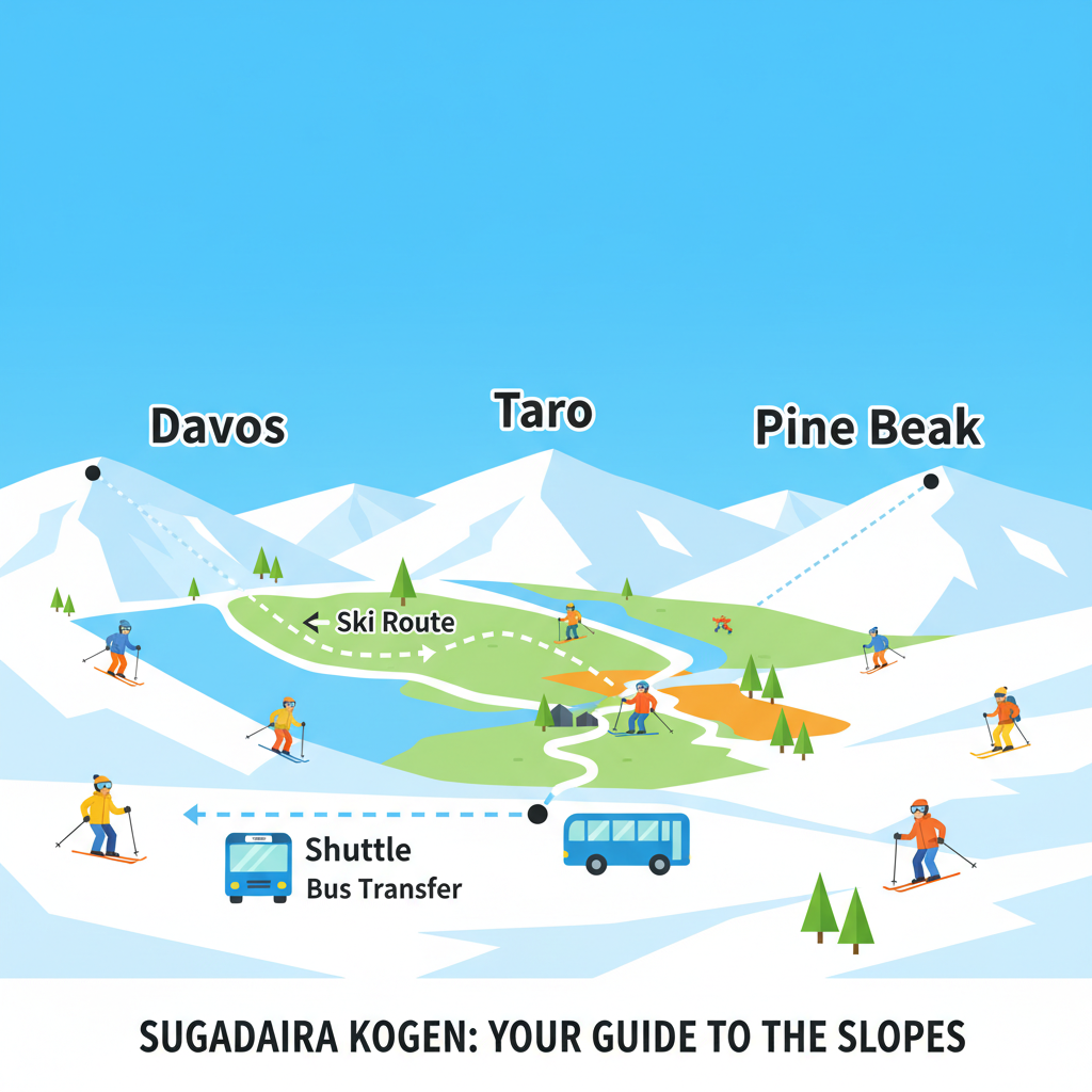 菅平高原スキー場のエリア移動を完全解説！4つの方法