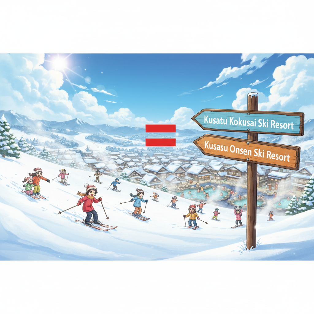 草津温泉スキー場と国際スキー場の違いは？実は同じだった！