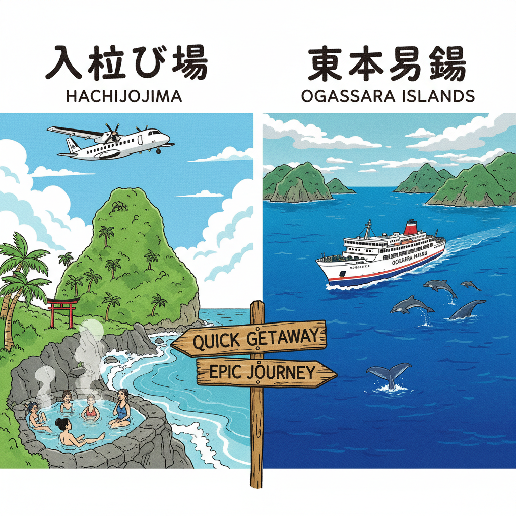 八丈島と小笠原諸島どっち？5つの違いで後悔しない選び方