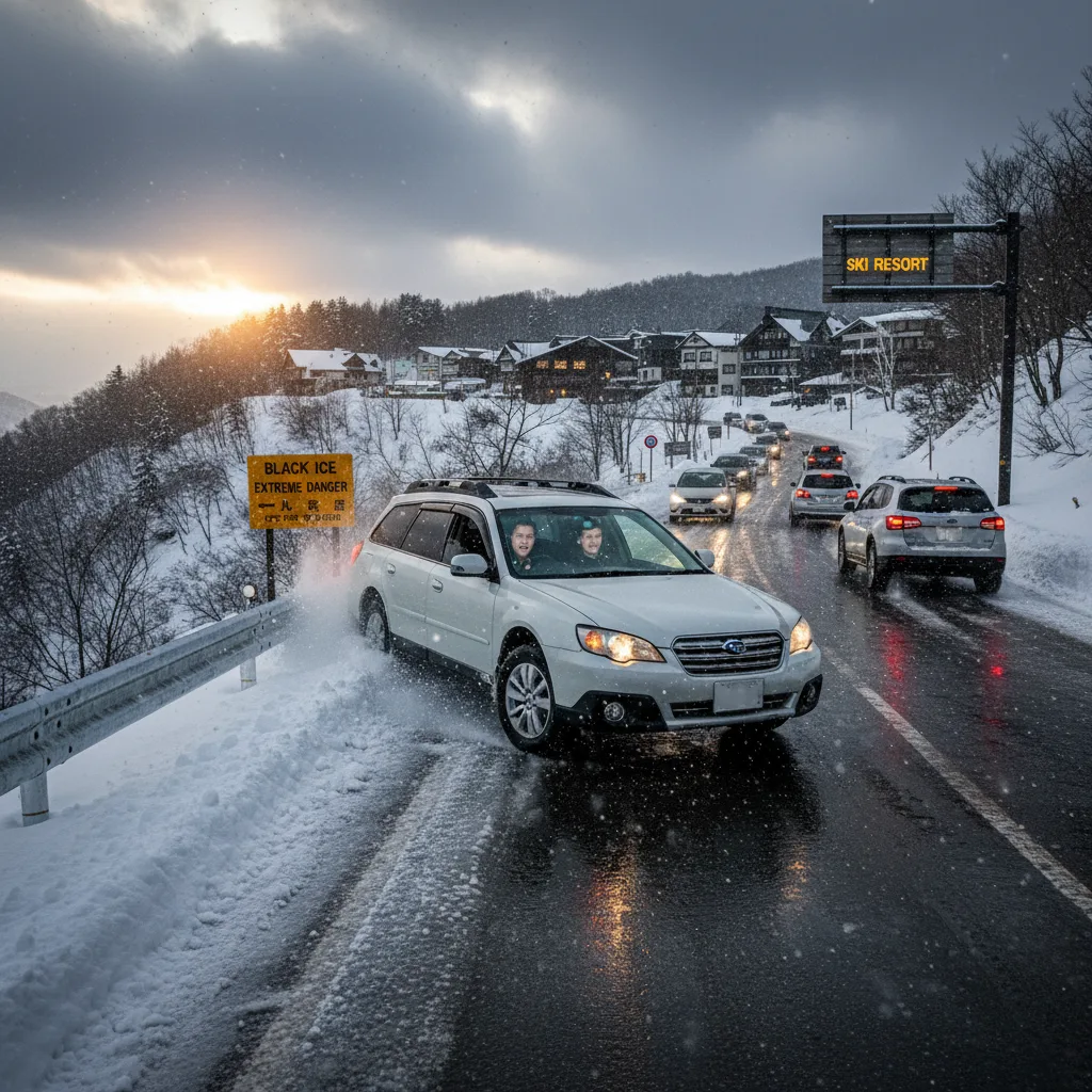 ダイナランドへノーマルタイヤは危険！冬のアクセス完全ガイド